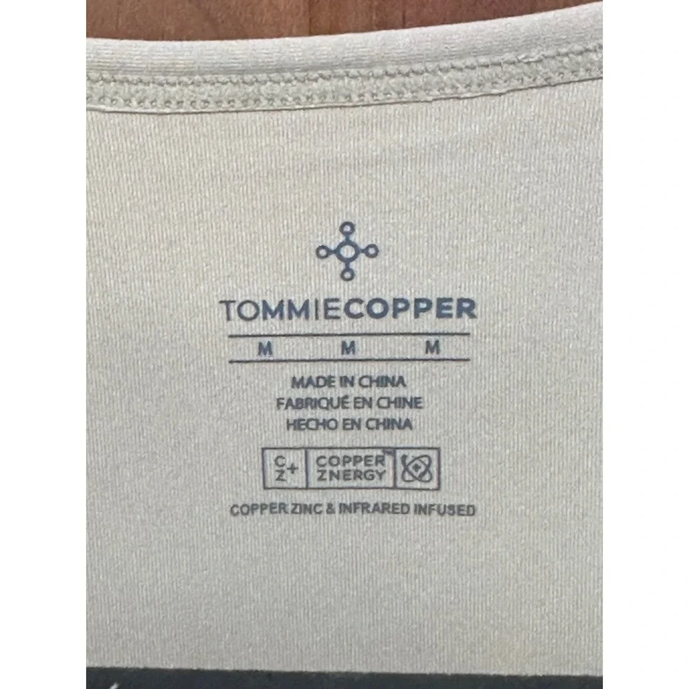 Tommie Copper Women Medium Beige Core Compression Tank Top 9010WR Scoop Neck - Picture 4 of 9